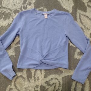 Victoria's Secret Lavender Twist-Front Long Sleeve Top